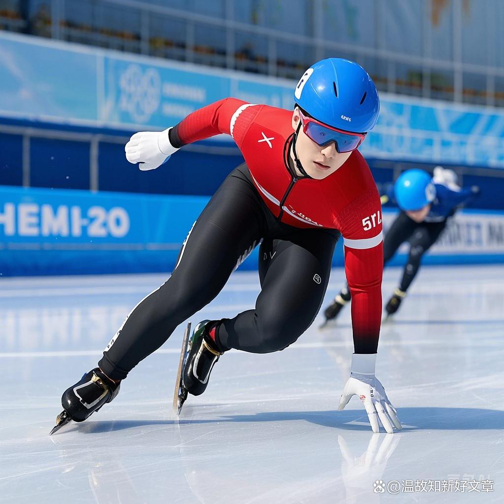 短道速滑选手展示冷静，笑傲赛场的简单介绍